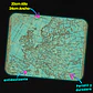 Mousepad 20x24 cm - Diseño Mapa Antiguo Europa Turquesa - Miniatura 3