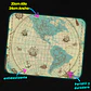 Mousepad 20x24 cm - Diseño Mapa Antiguo América Turquesa - Miniatura 3