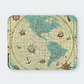 Mousepad 20x24 cm - Diseño Mapa Antiguo América Turquesa - Miniatura 1
