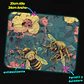 Mousepad 20x24 cm - Diseño Abejas con Flores Turquesa - Miniatura 3