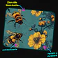 Mousepad 20x24 cm - Diseño Abejas con Flores Amarillas - Miniatura 3