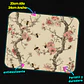 Mousepad 20x24 cm - Diseño Abejas con Ramas y Flores Rosadas - Miniatura 3