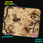 Mousepad 20x24 cm - Diseño Abeja con Flores Vintage Sepia - Miniatura 3