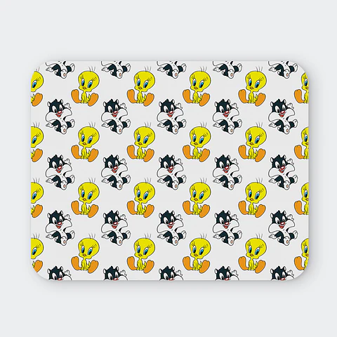 Mousepad 20x24 cm - Diseño Piolín y Silvestre Retro