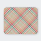 Mousepad 20x24 cm - Diseño Cuadrillé Pastel Rosa y Turquesa - Miniatura 1