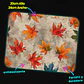 Mousepad 20x24 cm - Diseño Hojas de Otoño sobre Fondo Gris - Miniatura 3