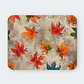 Mousepad 20x24 cm - Diseño Hojas de Otoño sobre Fondo Gris - Miniatura 1