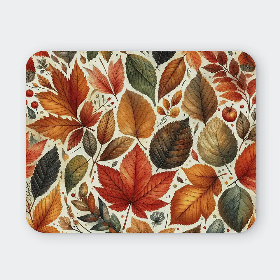 Mousepad 20x24 cm - Diseño Hojas de Otoño Botánicas 1