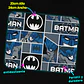 Mousepad 20x24 cm - Diseño Batman Cómic Azul - Miniatura 3