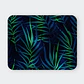 Mousepad 20x24 cm - Diseño Hojas Tropicales Azul y Verde - Miniatura 1