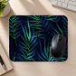 Mousepad 20x24 cm - Diseño Hojas Tropicales Azul y Verde - Miniatura 2