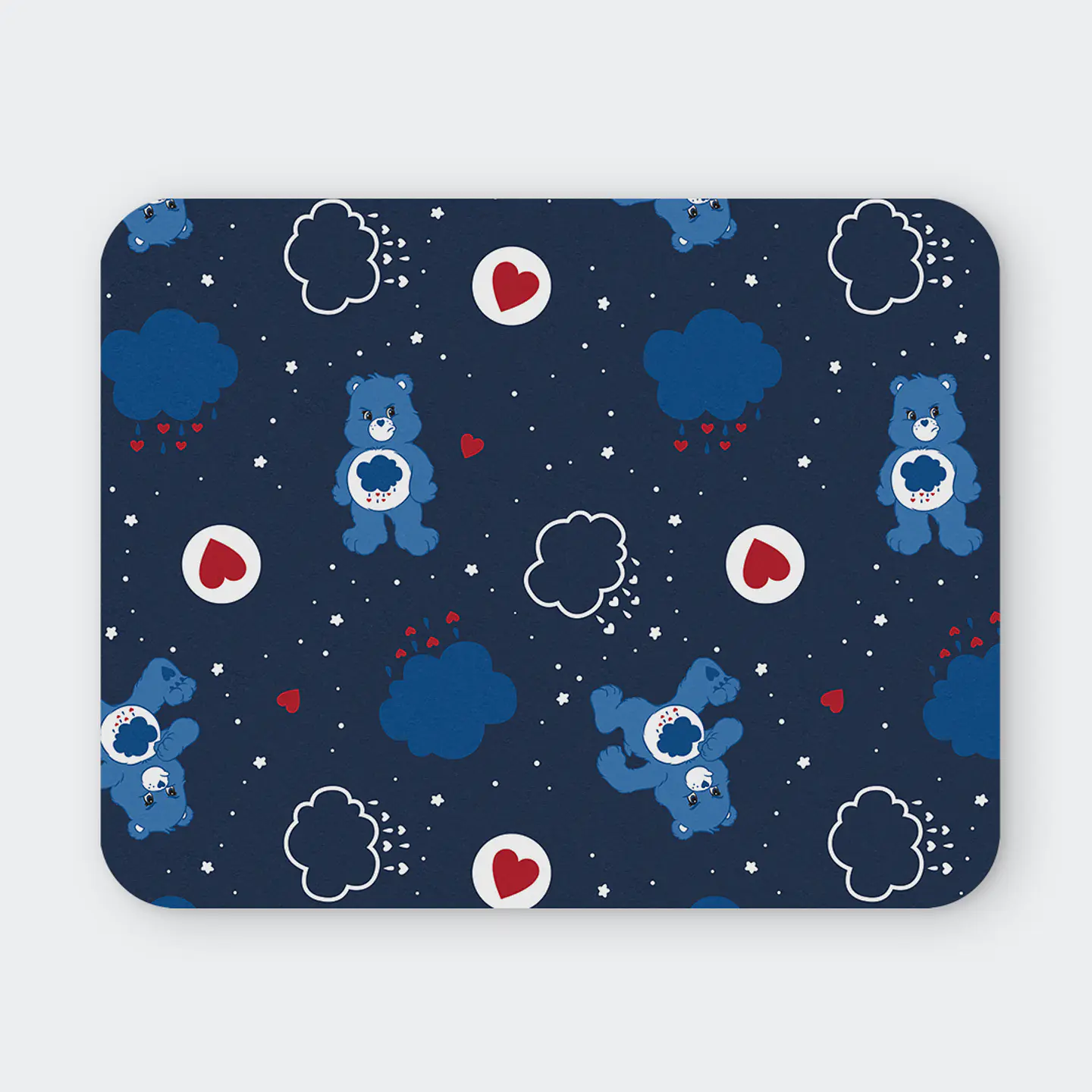 Mousepad 20x24 cm - Diseño Osito Cariñosito Gruñón Azul 1