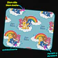 Mousepad 20x24 cm - Diseño Ositos Cariñositos Care Bears Arcoíris - Miniatura 3