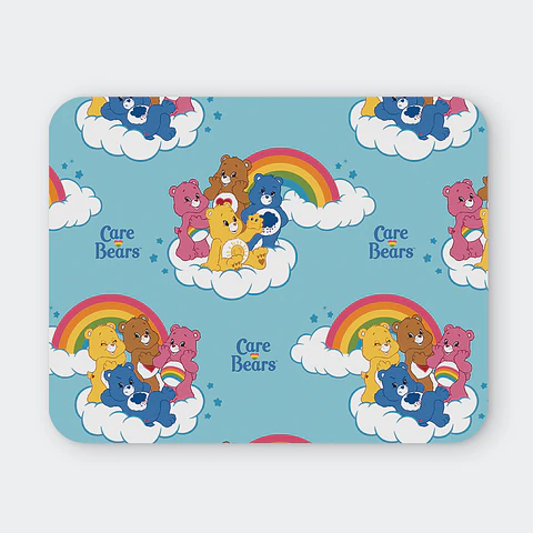 Mousepad 20x24 cm - Diseño Ositos Cariñositos Care Bears Arcoíris