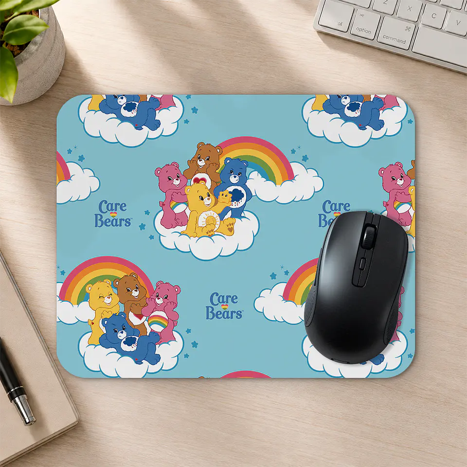 Mousepad 20x24 cm - Diseño Ositos Cariñositos Care Bears Arcoíris 2