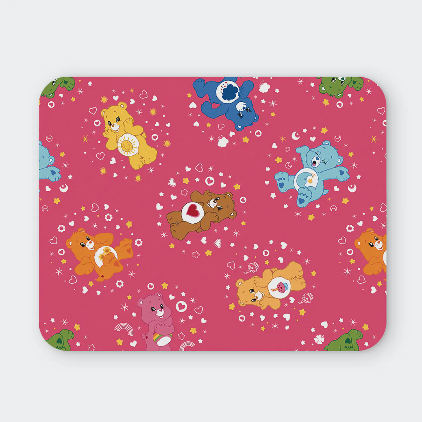 Mousepad 20x24 cm - Diseño Ositos Cariñositos Fondo Rosado 1