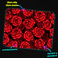 Mousepad 20x24 cm - Diseño Rosas Rojas sobre Fondo Negro - Miniatura 3
