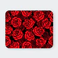 Mousepad 20x24 cm - Diseño Rosas Rojas sobre Fondo Negro - Miniatura 1