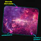 Mousepad 20x24 cm - Diseño Nebulosa Galáctica Morada y Rosada - Miniatura 3