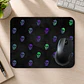 Mousepad 20x24 cm - Diseño Calaveras Pequeñas Morado y Verde - Miniatura 2