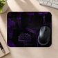 Mousepad 20x24 cm - Diseño Hongos Morados sobre Fondo Negro - Miniatura 2