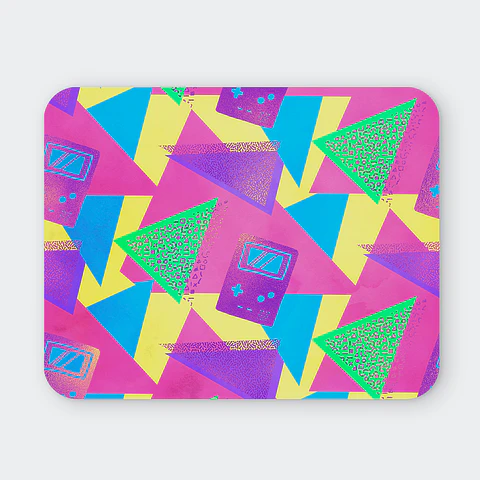 Mousepad 20x24 cm - Diseño Gamer Retro Neón