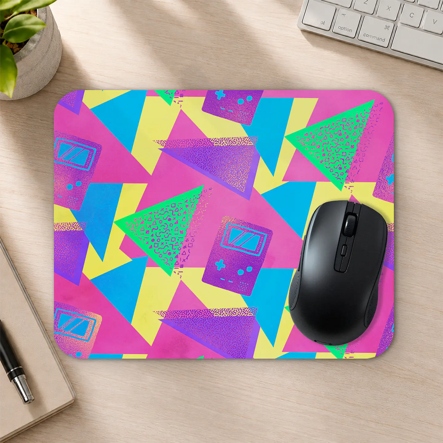 Mousepad 20x24 cm - Diseño Gamer Retro Neón 2