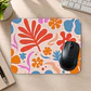 Mousepad 20x24 cm - Diseño Flores Abstractas Coloridas - Miniatura 2