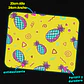 Mousepad 20x24 cm - Diseño Piñas Neón Fondo Amarillo - Miniatura 3