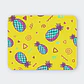 Mousepad 20x24 cm - Diseño Piñas Neón Fondo Amarillo - Miniatura 1