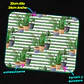 Mousepad 20x24 cm - Diseño Plantas en Maceteros con Rayas Verdes - Miniatura 3