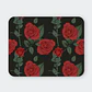 Mousepad 20x24 cm - Diseño Rosas Rojas Realistas sobre Fondo Negro - Miniatura 1