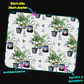 Mousepad 20x24 cm - Diseño Plantas en Maceteros con Corazones - Miniatura 3