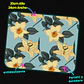 Mousepad 20x24 cm - Diseño Flores Amarillas sobre Fondo Celeste - Miniatura 3