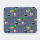 Mousepad 20x24 cm - Diseño Plantas Colgantes Fondo Azul - Miniatura 1