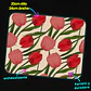 Mousepad 20x24 cm - Diseño Tulipanes Rojos y Rosados - Miniatura 3