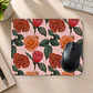 Mousepad 20x24 cm - Diseño Rosas Terracota sobre Fondo Rosado - Miniatura 2
