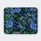 Mousepad 20x24 cm - Diseño Flores Azules Fondo Oscuro - Miniatura 1