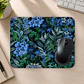 Mousepad 20x24 cm - Diseño Flores Azules Fondo Oscuro - Miniatura 2