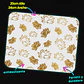 Mousepad 20x24 cm - Diseño Flores de Loto Doradas - Miniatura 3