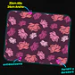 Mousepad 20x24 cm - Diseño Flores de Loto Rosadas Fondo Morado - Miniatura 3