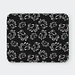 Mousepad 20x24 cm - Diseño Flores de Loto Blancas Fondo Negro - Miniatura 1