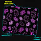 Mousepad 20x24 cm - Diseño Flores de Loto Moradas Fondo Negro - Miniatura 3