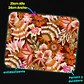 Mousepad 20x24 cm - Diseño Flores Retro en Tonos Cálidos - Miniatura 3