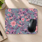 Mousepad 20x24 cm - Diseño Flores Rosadas y Hojas Moradas - Miniatura 2