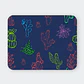 Mousepad 20x24 cm - Diseño Cactus Neón Fondo Azul Oscuro - Miniatura 1