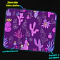Mousepad 20x24 cm - Diseño Cactus Rosados Fondo Morado - Miniatura 3