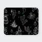 Mousepad 20x24 cm - Diseño Cactus Blancos Fondo Negro - Miniatura 1