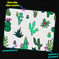 Mousepad 20x24 cm - Diseño Cactus Coloridos Fondo Blanco - Miniatura 3
