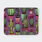 Mousepad 20x24 cm - Diseño Cactus en Maceteros Fondo Morado - Miniatura 1